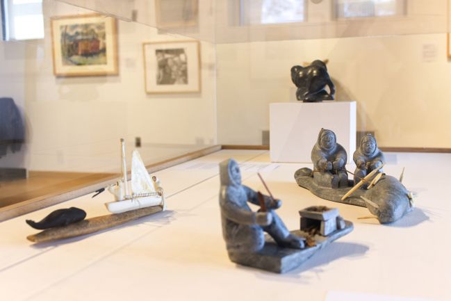 several figurines on table