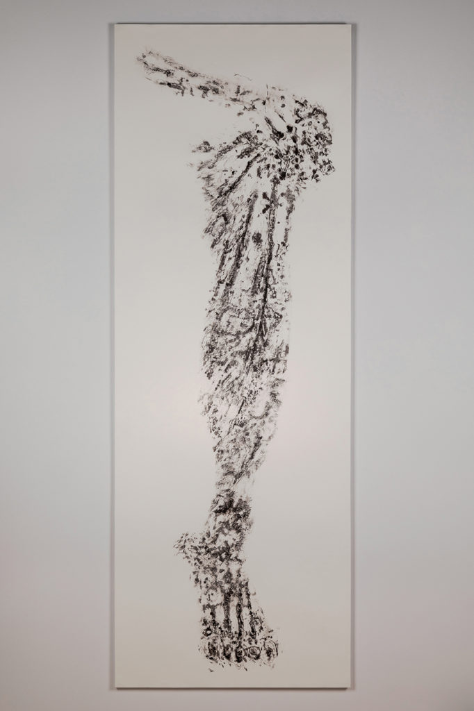 Impression (Arm and Leg); Oil-based ink on paper, mounted on archival mat board and Gatorboard; 85. 1⁄2” x 30 1⁄2”