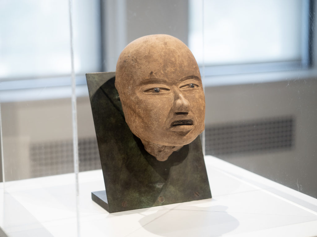 Artist Unknown, Man’s Head, Mexican Clay, 1000-1200 A.D. MSU Eli and Edythe Broad Art Museum, Funded by MSU Development Fund 68.89.