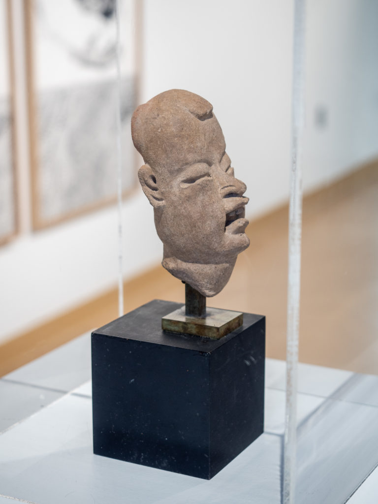 Artist Unknown, Head, Mexican Clay, vestiges of red paint, ca. 1000-500 B.C. Eli and Edythe Broad Art Museum, Michigan  State University, Funded by the MSU  Development Fund 71.113.4