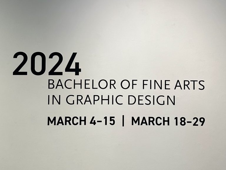 Read more about the article 2024 BACHELOR OF FINE ARTS IN GRAPHIC DESIGN, INSTALLATION I